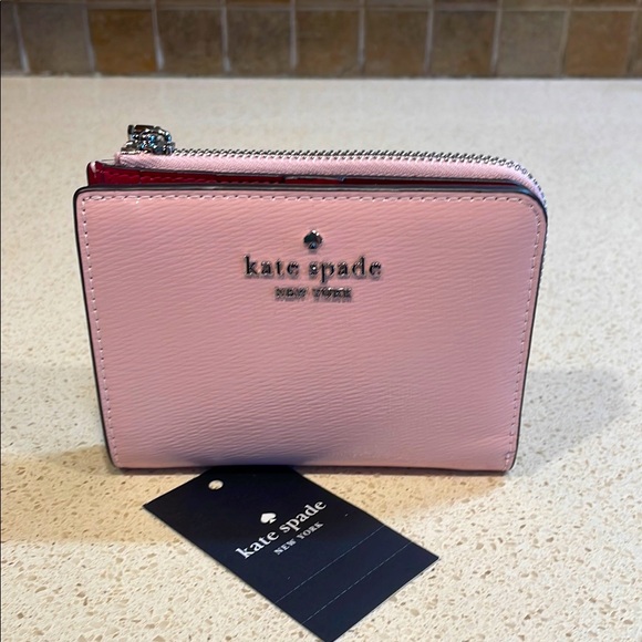 kate spade Handbags - Kate Spade Madison NWT Light Pink Leather Wallet MSRP $189